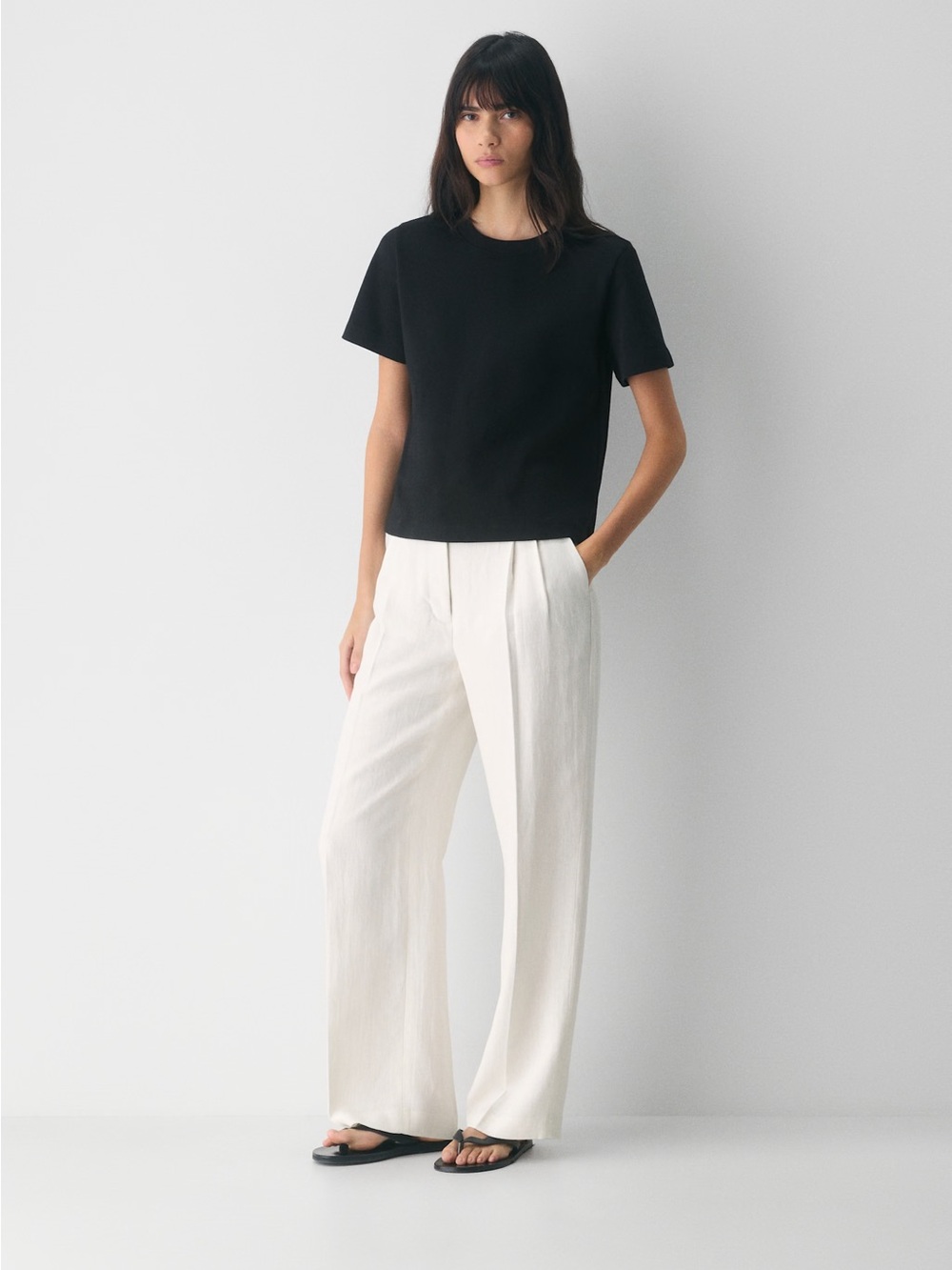 Aritzia The effortless pant Power linen NWT